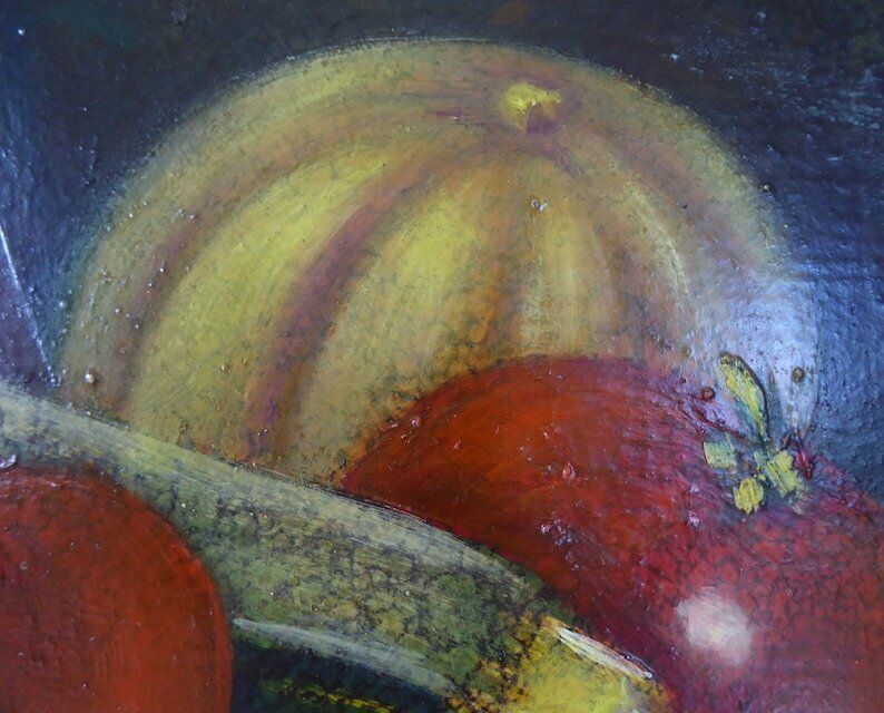 Original Still Life Oil Painting | Vintage French Art photo Art