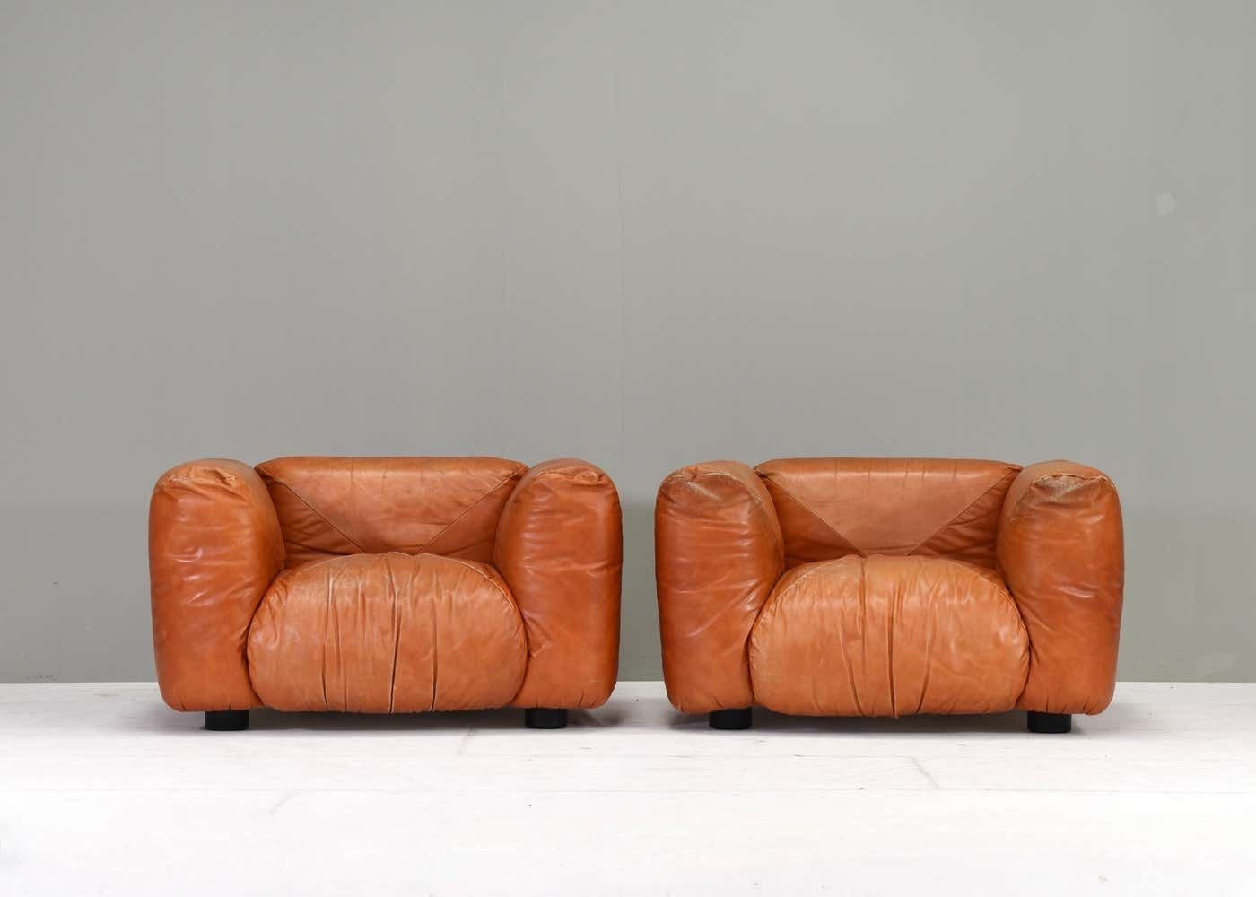 Mario Marenco Lounge Armchairs Model Marius&Marius By Arflex, Italy – Circa 1970 photo vinterior