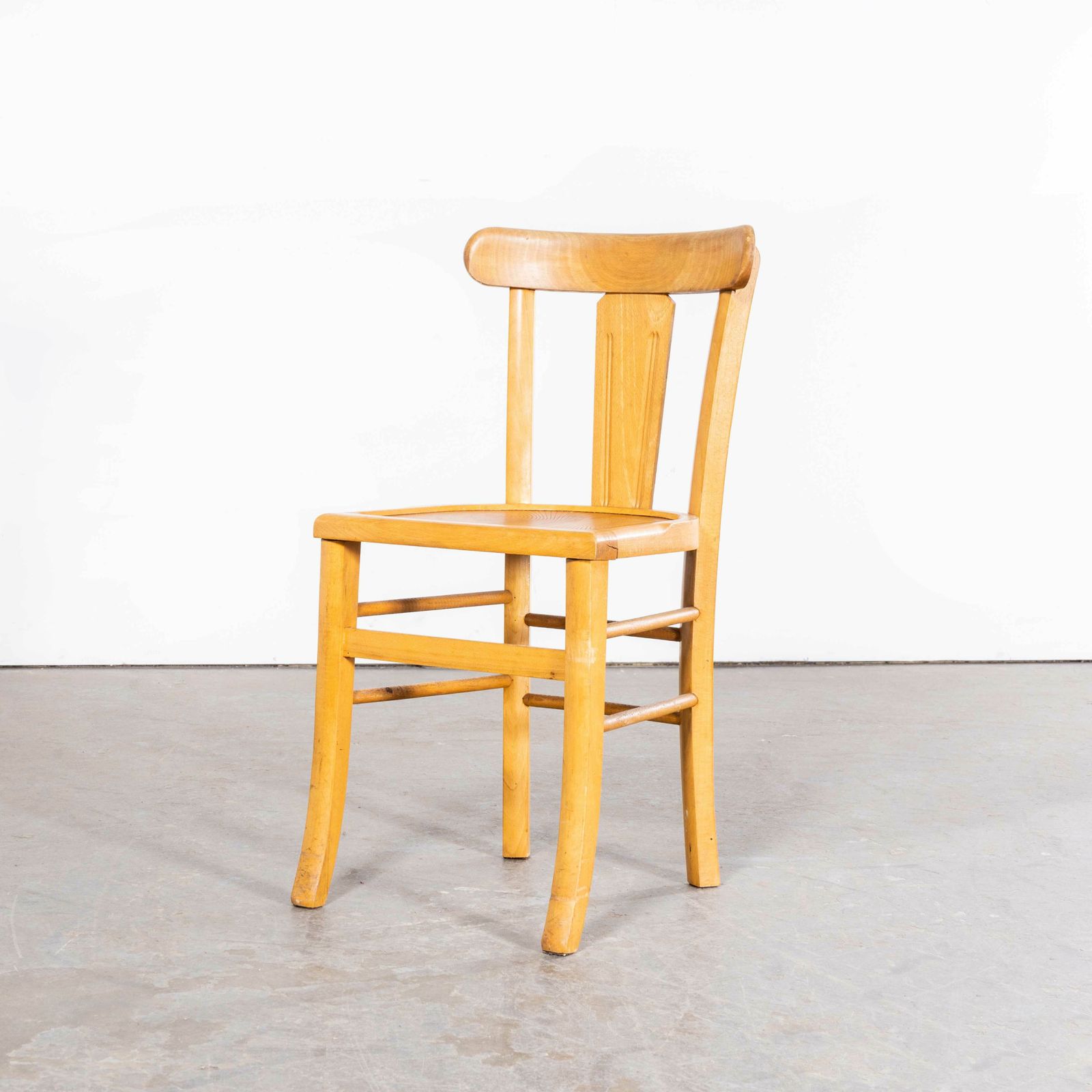 1950’s Luterma French Blonde Decorated Farmhouse Dining Chairs – Set Of Five photo vintage