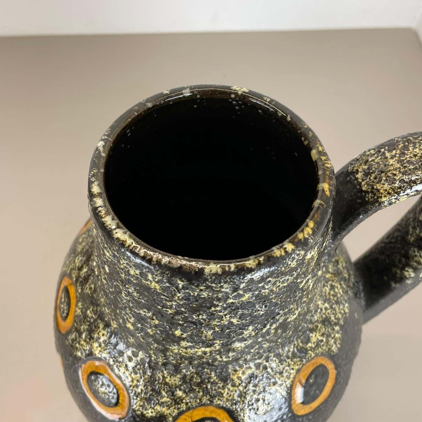 Home Decor Large Pottery Fat Lava "Abstract" 279 38 Floor Vase By Scheurich, Wgp 1970s photo