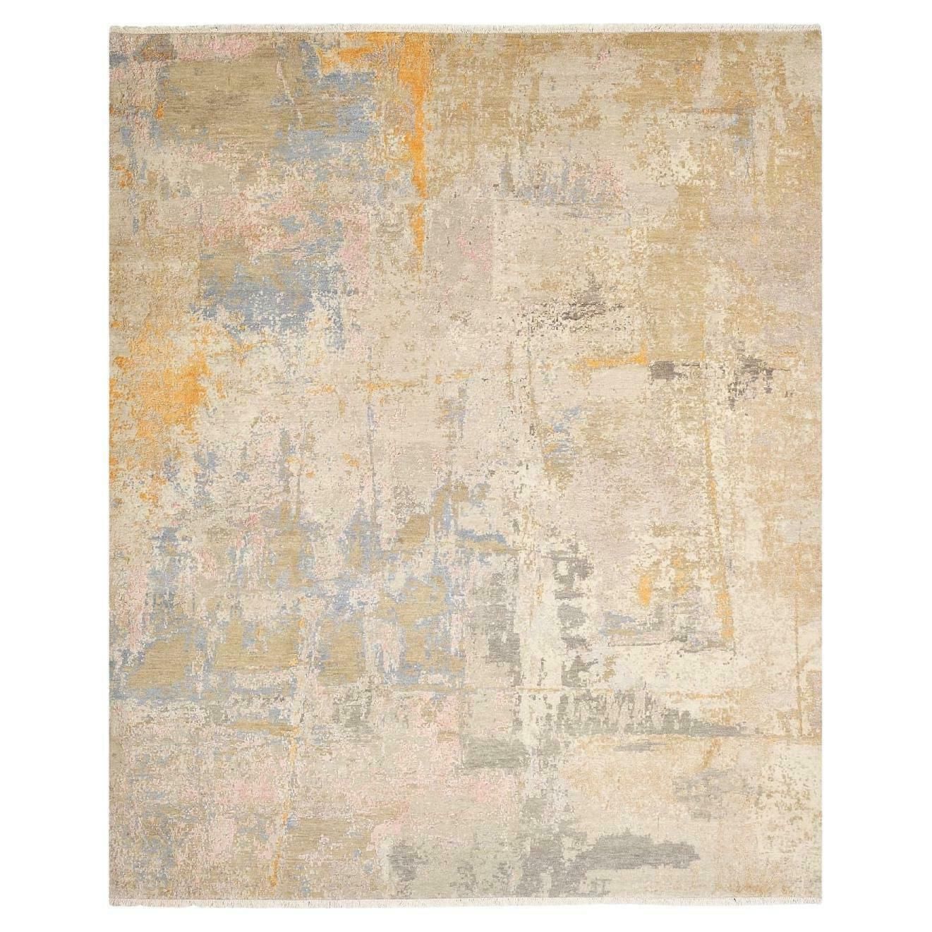 Wheat Field Hand Knotted Silk And Wool Rug