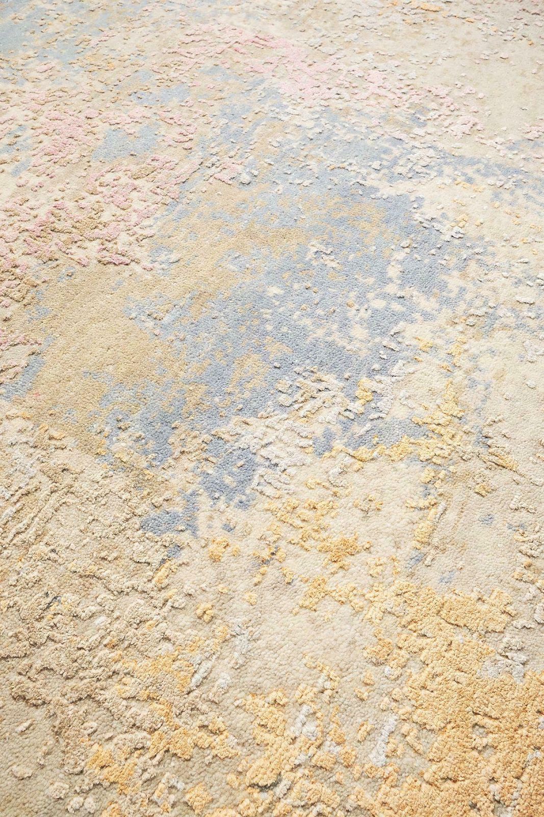 Wheat Field Hand Knotted Silk And Wool Rug photo furniture