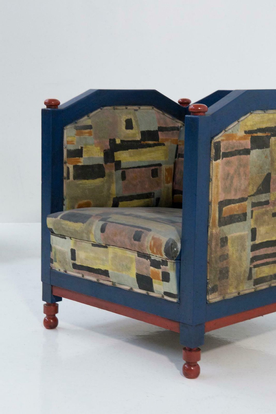 Fillìa Luigi Colombo Attr. Rare Italian Futurist Armchairs photo vinterior