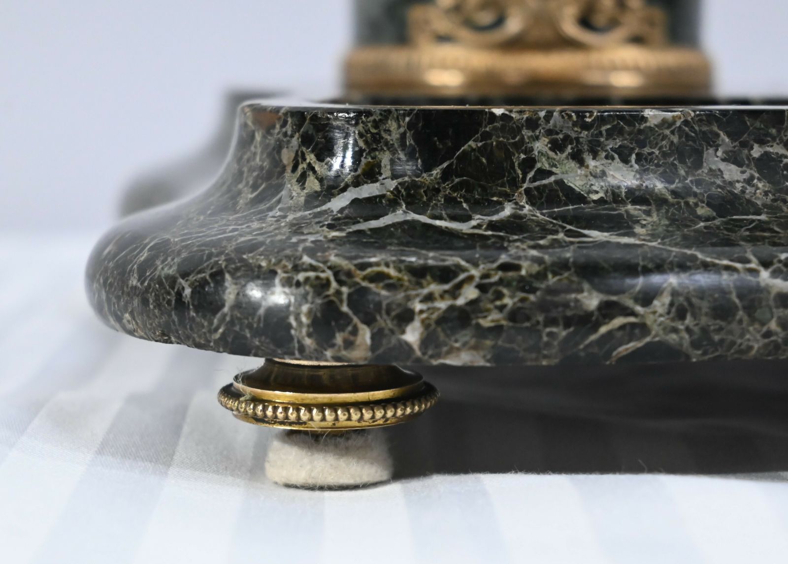 photo vinterior Inkwell In Marble And Bronze, Empire Style   1st Part XIX