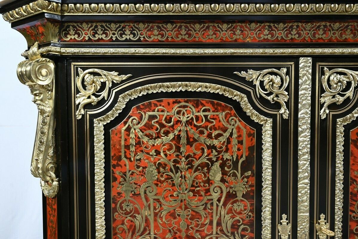 photo furniture “Boule” Marquetry Buffet, Napoleon III Period – Mid 19th Century