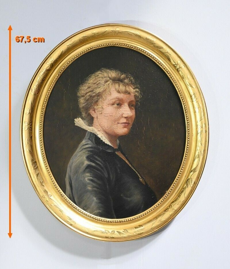 Important Oil Painting, 19th Century School – Mid 19th Century photo furniture