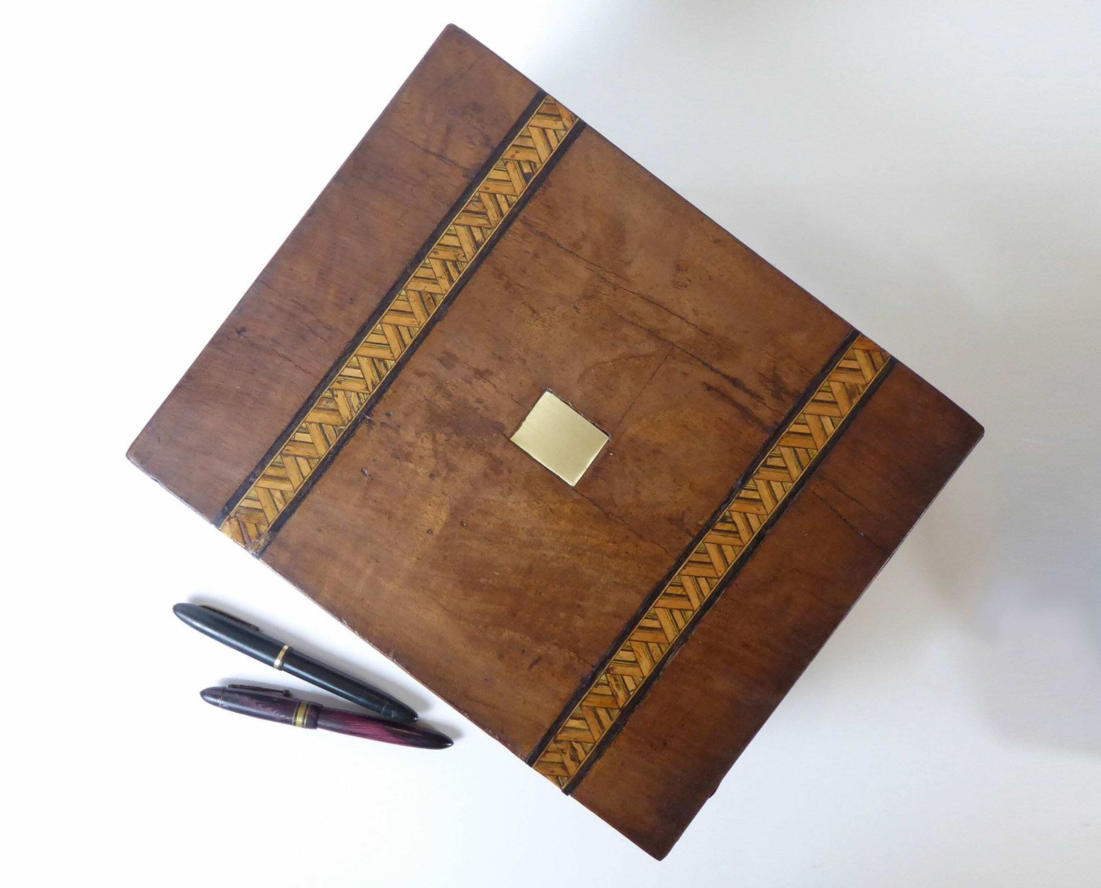 Antique Oak Writing Slope | Stationery Cabinet photo for sale