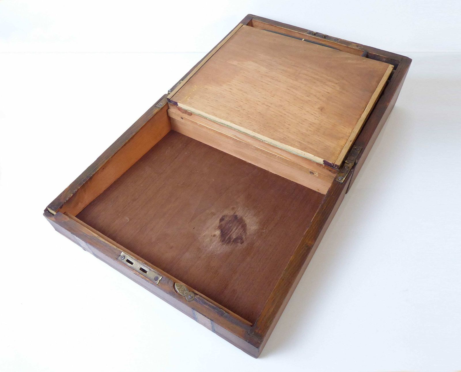 Antique Oak Writing Slope | Stationery Cabinet photo vinterior