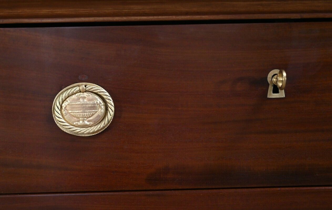 Furniture Mahogany Chest Of Drawers, Directoire Period   Early 19th Century photo