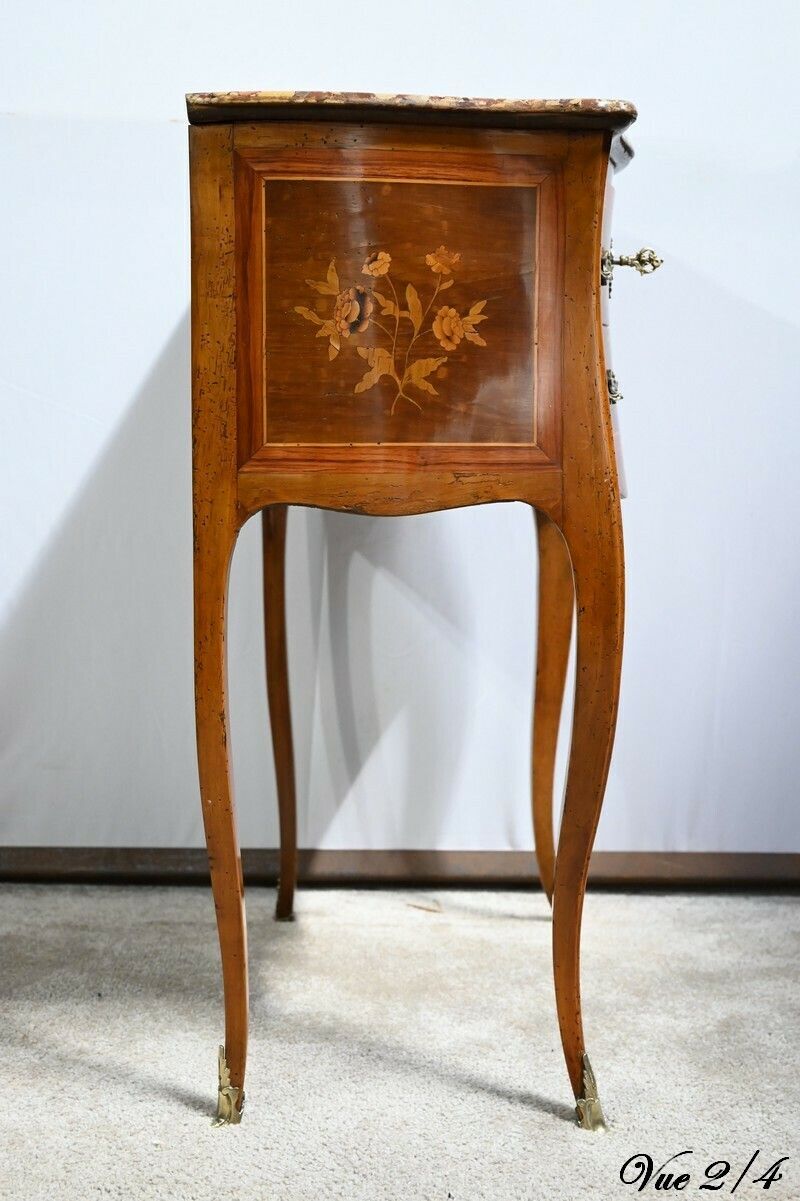 photo buy Small Chiffonniere Table In Rosewood And Walnut, Louis XV Style   2nd Half Nineteenth