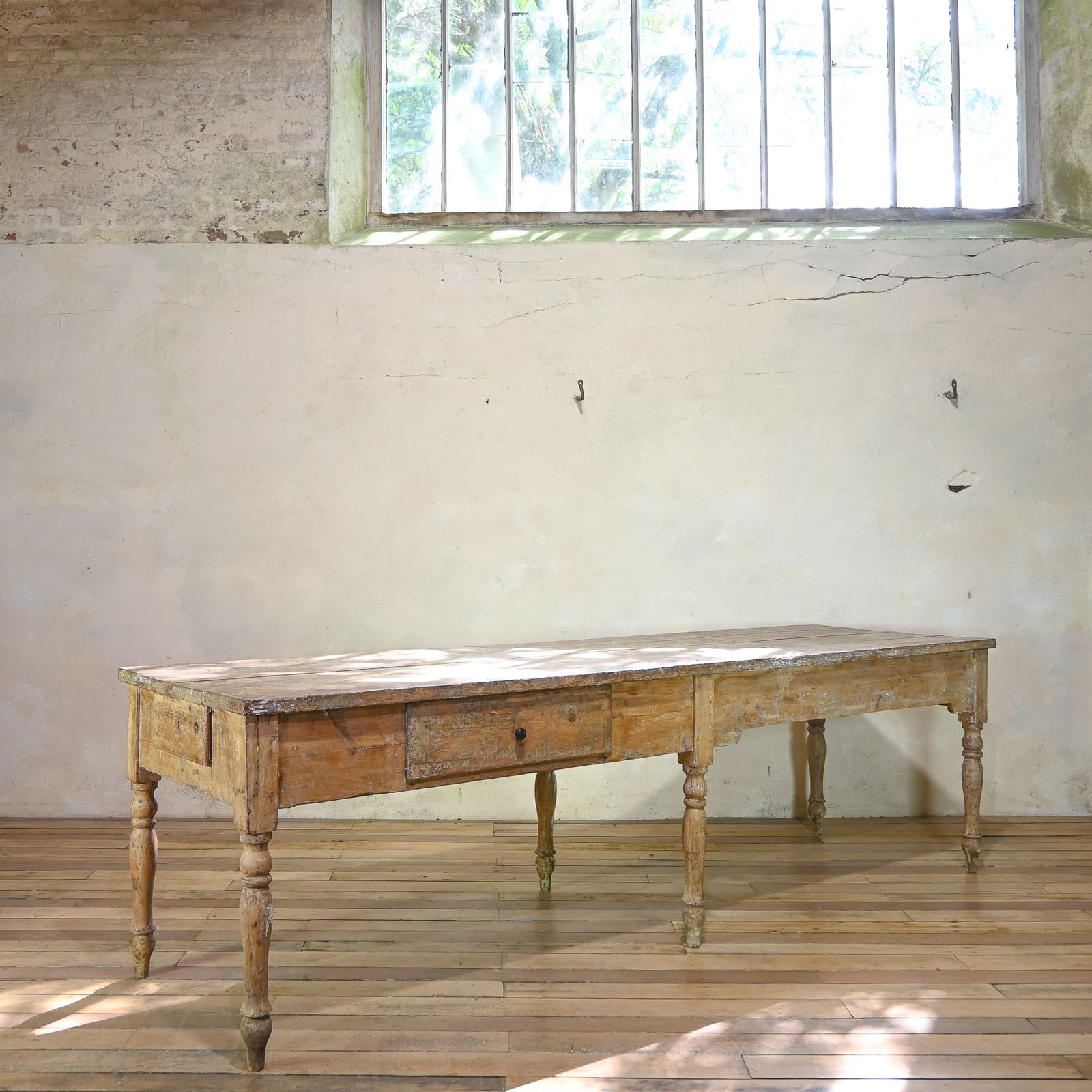 Reserved A Large 18th Century French Painted Farmhouse Dining Table photo Furniture