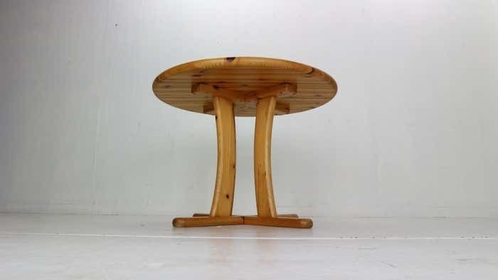 photo for sale Rainer Daumiller Style Round Solid Pinewood Dinning Table 1970''S Denmark