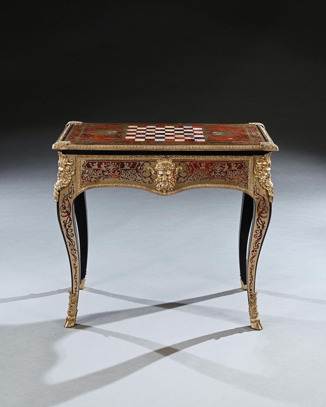 photo furniture An Exceptional George IV Period Boulle Games Table Attributed To Thomas Parker