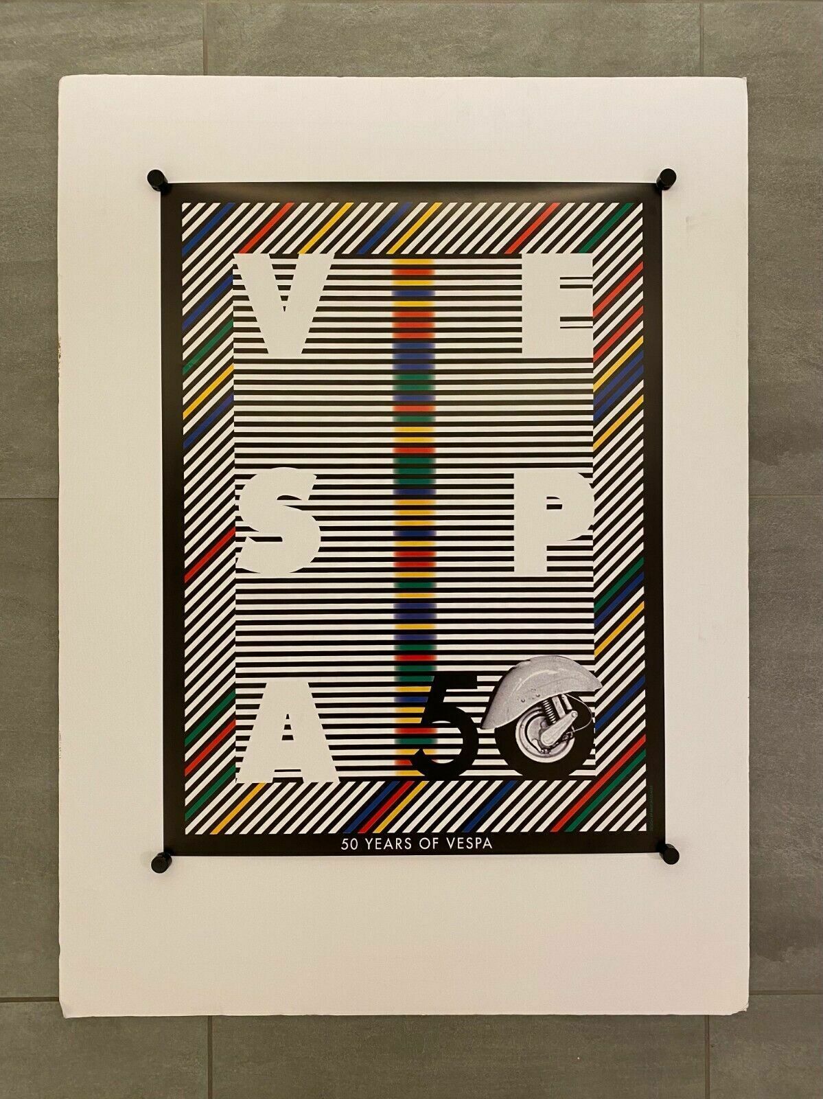 Milton Glaser, 1996   50 Years Of Vespa   Original Advertising Poster photo furniture