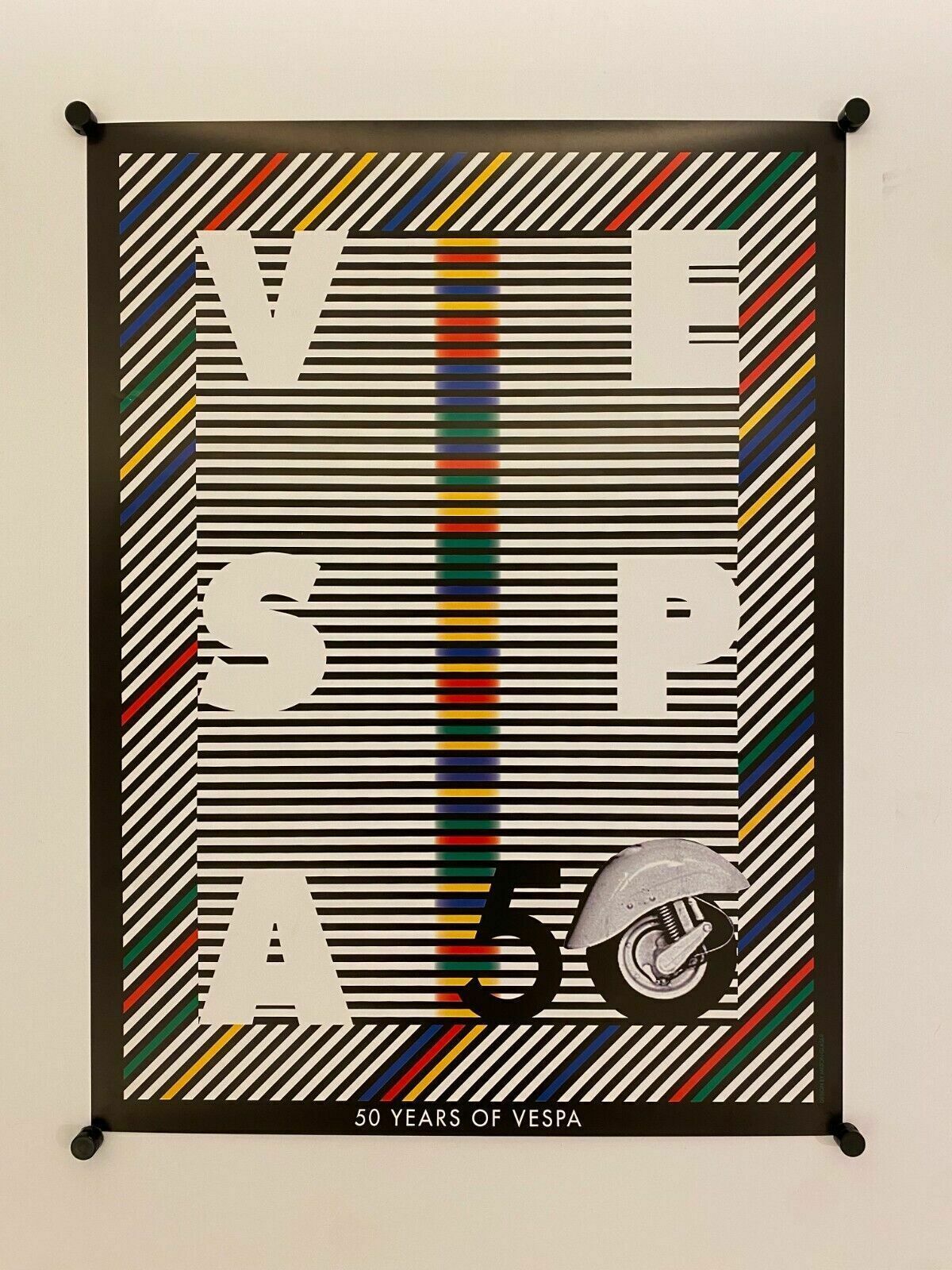 Milton Glaser, 1996   50 Years Of Vespa   Original Advertising Poster photo for sale
