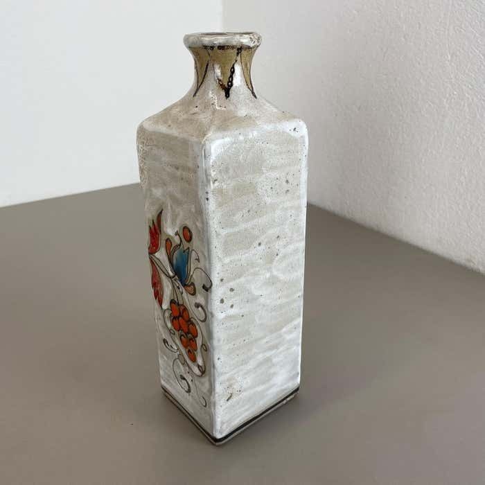 photo vintage Unique Ceramic Studio Pottery Vase By Elio Schiavon Ceramics Padua Italy 1970s