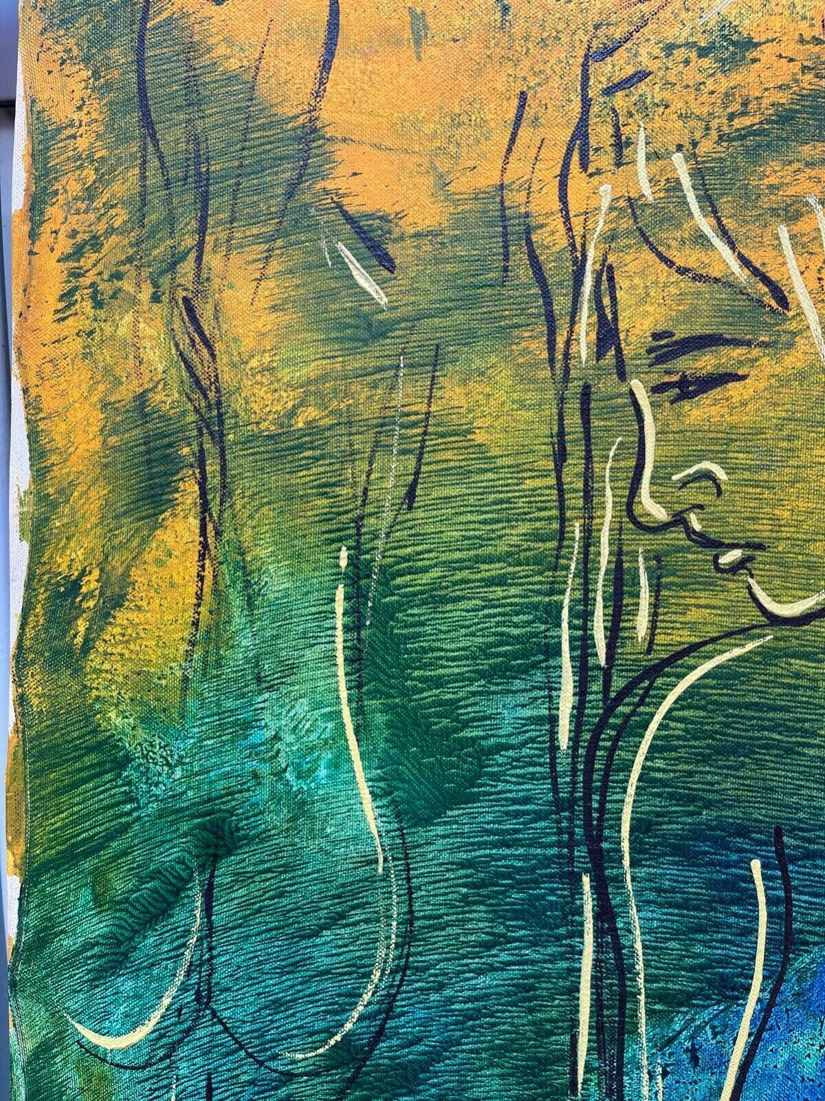 Oil Painting On Canvas, 1975, Relois, Nude photo for sale