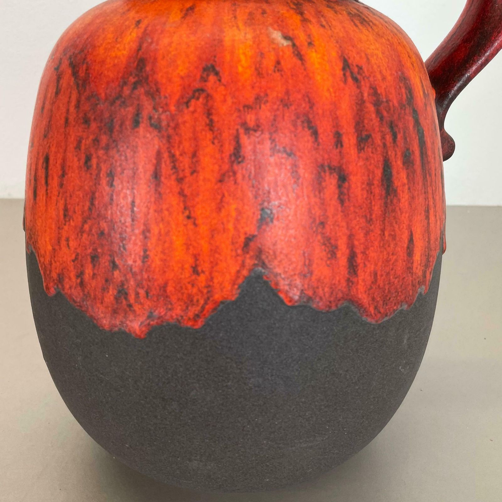 photo furniture Large Pottery Super Colour Fat Lava Multi Colour 484 30 Vase Scheurich Wgp 1970s