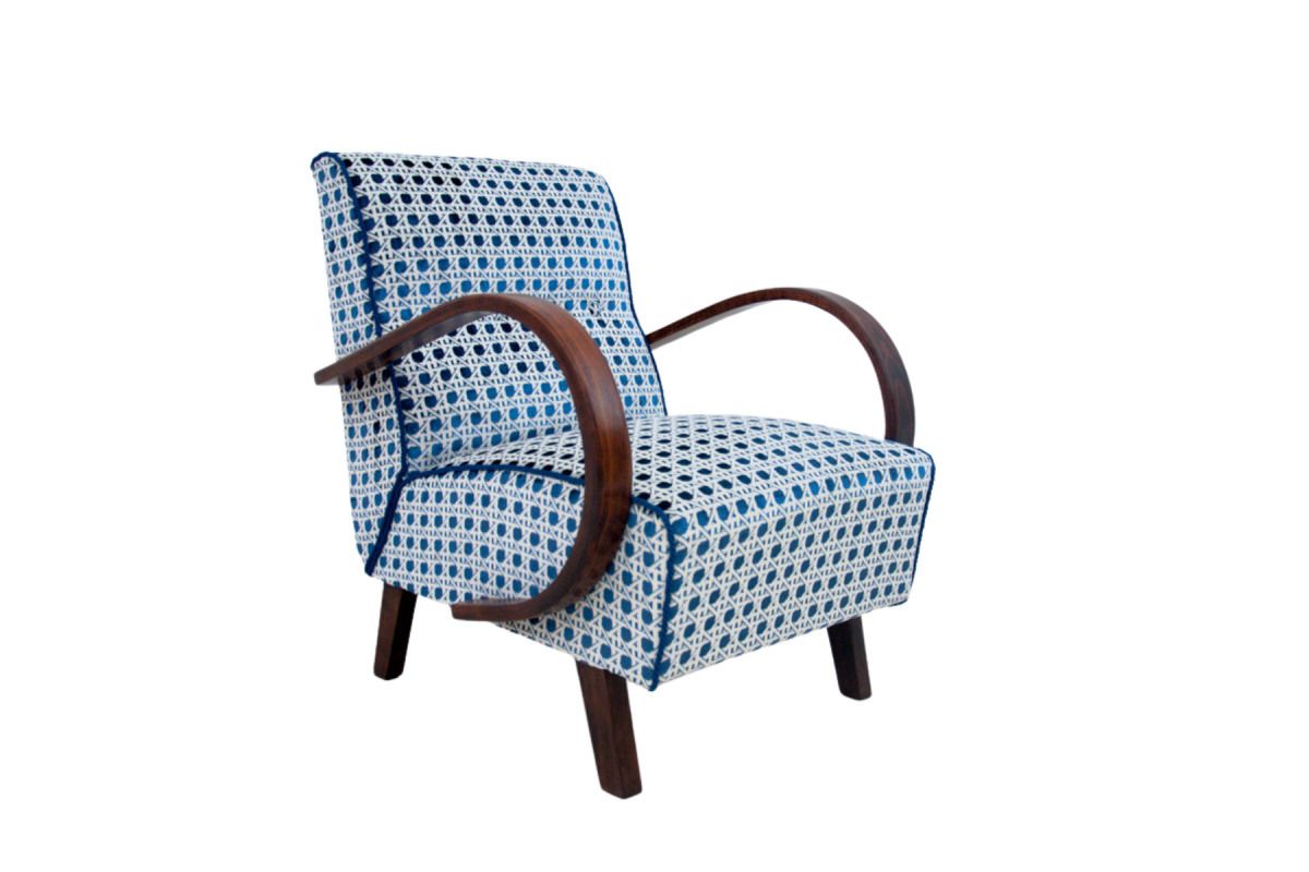 A Pair Of Art Deco Armchairs From The 1930s. Armchairs Designed By J. Halabala. photo buy