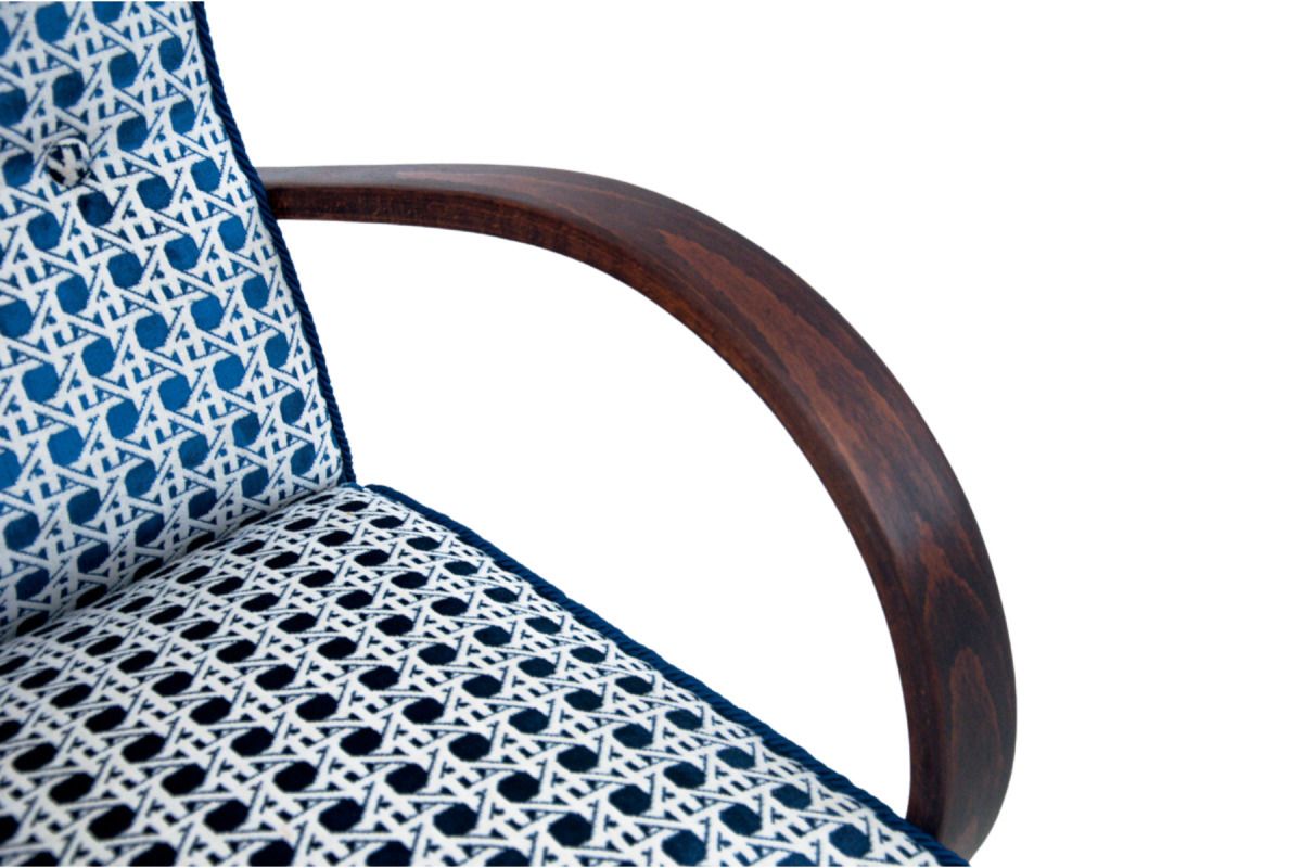 A Pair Of Art Deco Armchairs From The 1930s. Armchairs Designed By J. Halabala. photo vintage