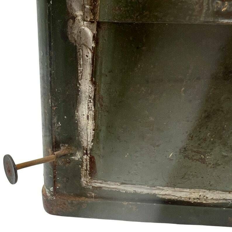 Antique Wall Hanging "Reliance" Tin Oil Lamp   Dark Red Glass   Lighting Decor photo vintage