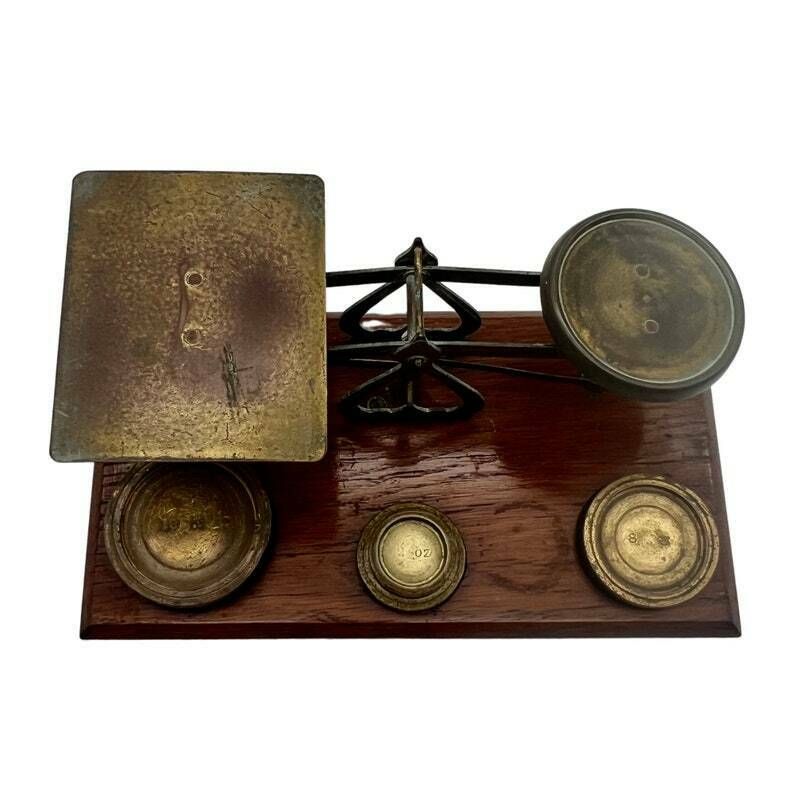 Antique Brass Postal Letter Scales   Study Decor   Home Decor photo furniture