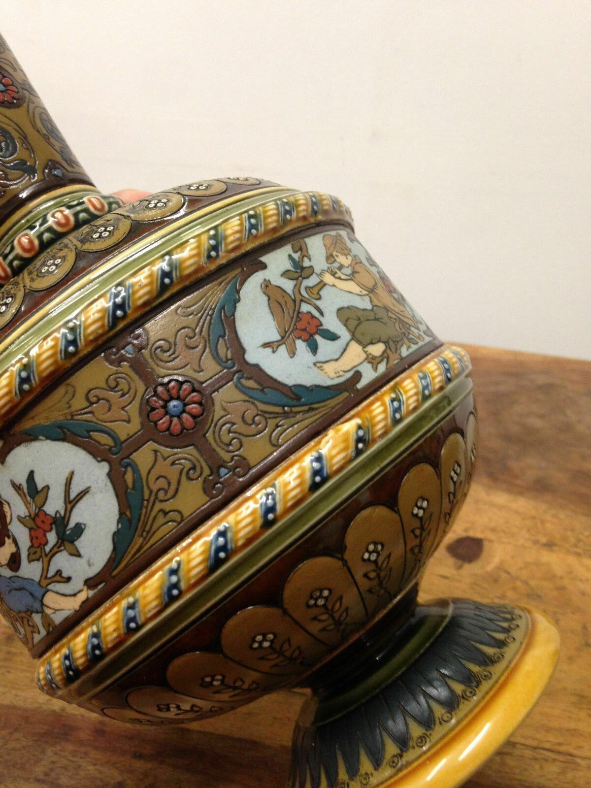 photo furniture Superb Villeroy And Boch Mettlach Art Nouveau Very Fine Quality Vase C.1890 1591