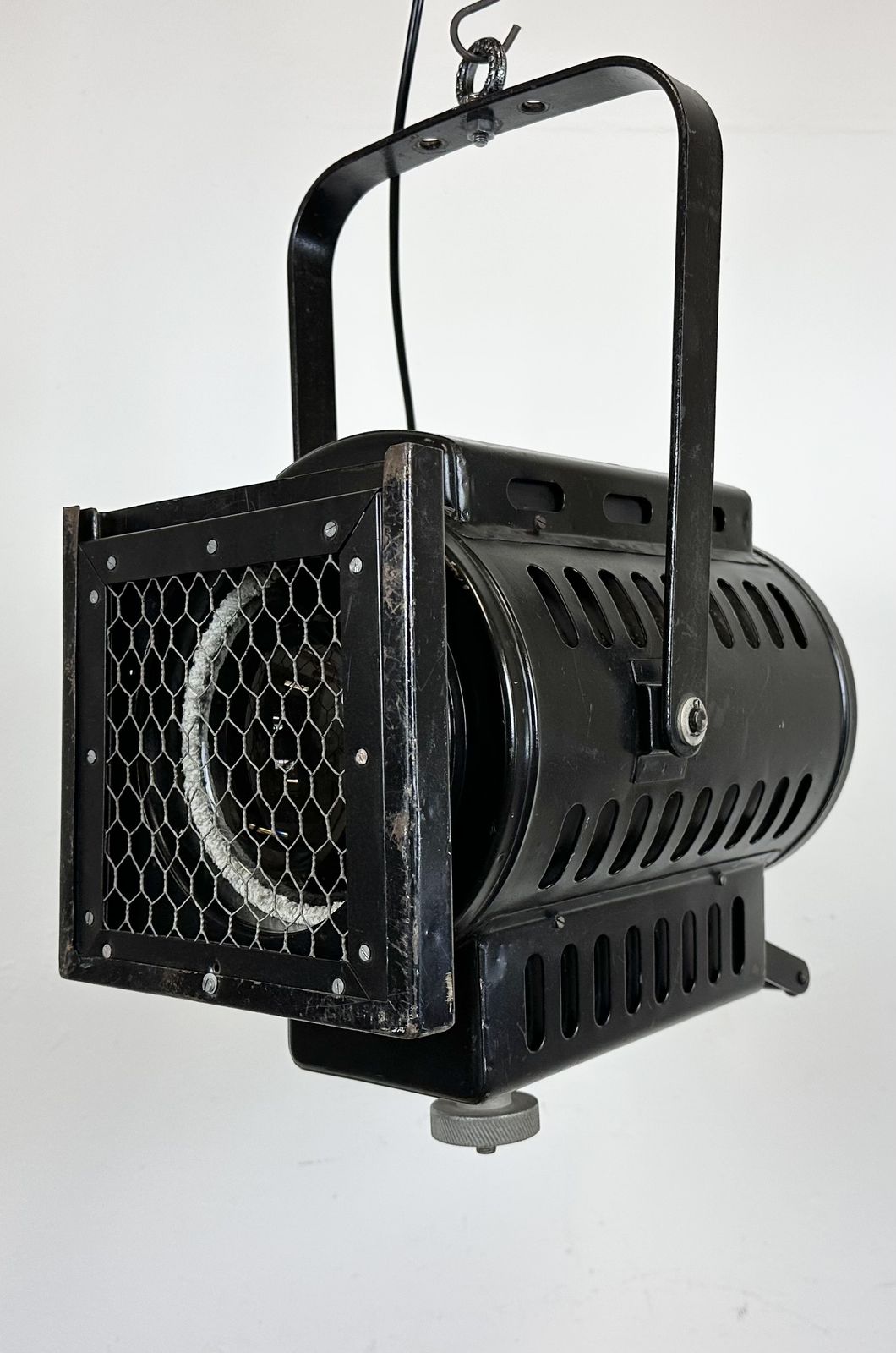 Vintage Black Theatre Spotlight, 1960s photo furniture