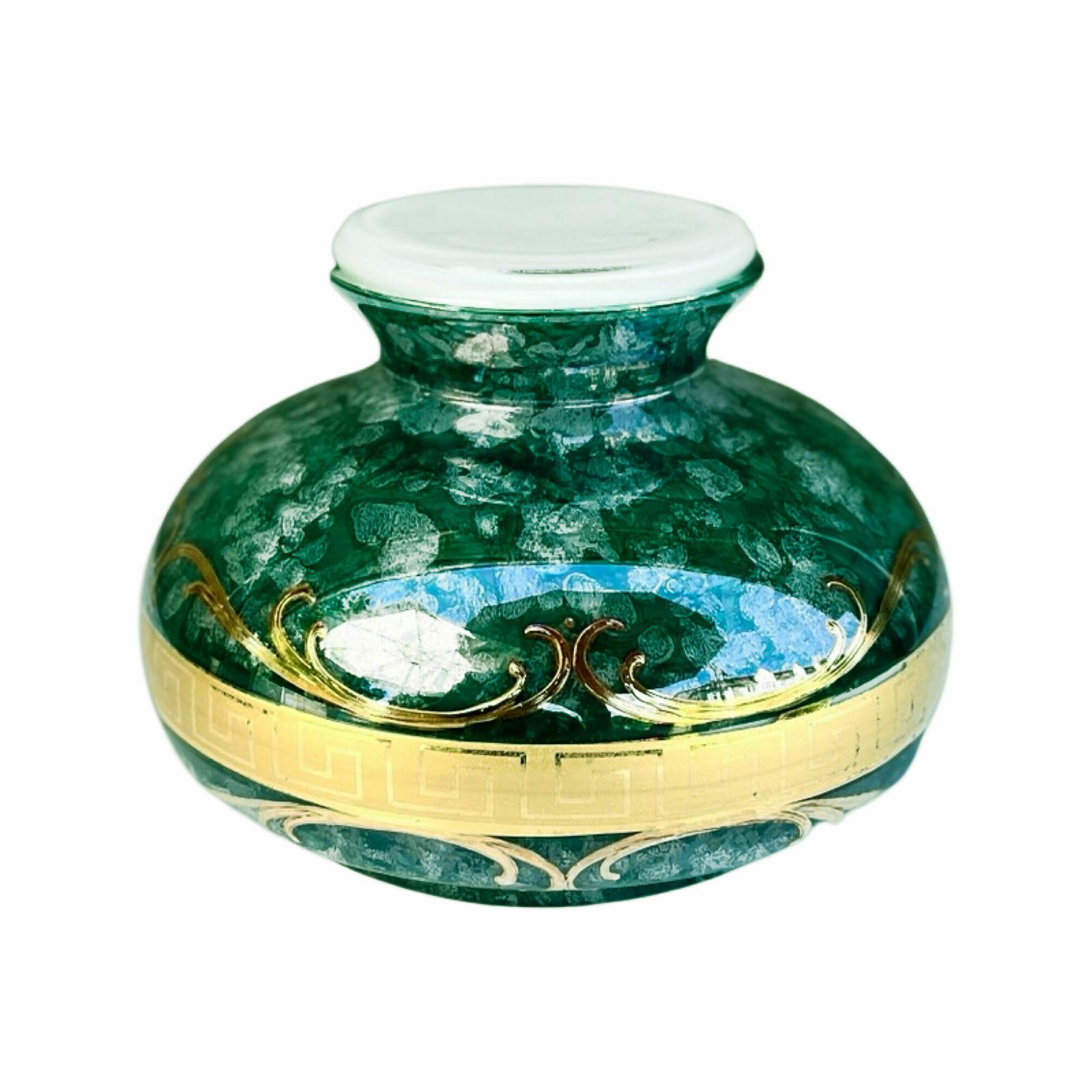 Vase En Verre D’art, Novy Bor, Tchécoslovaquie 1970 photo 77.0