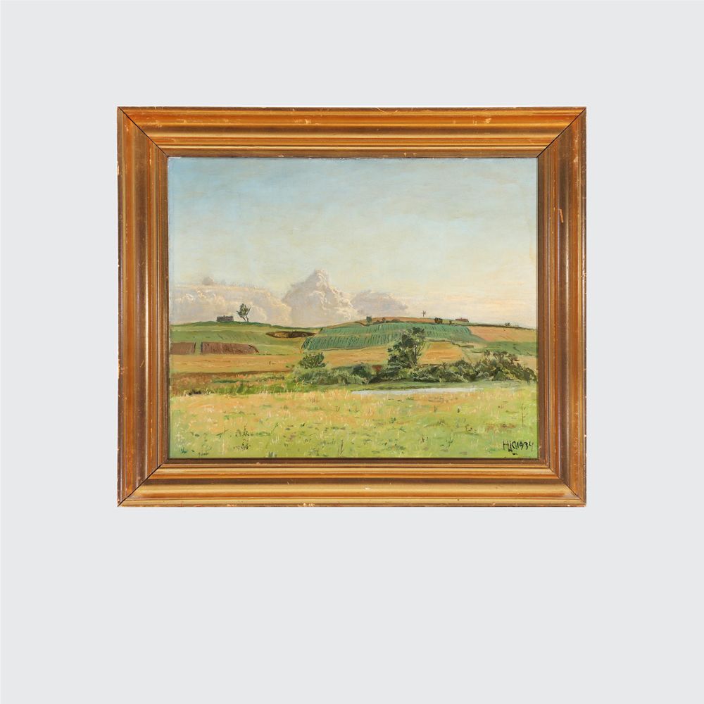 Hans Knudsen Oil On Canvas