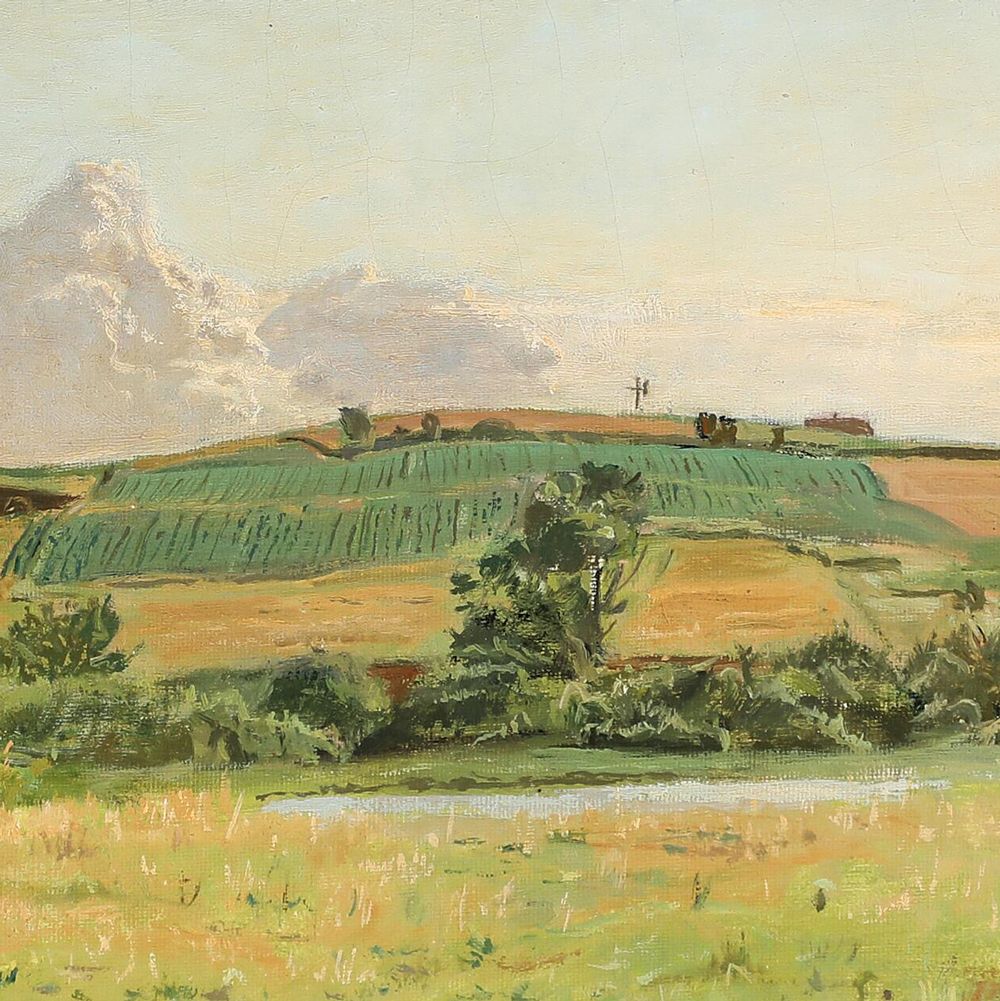 Hans Knudsen Oil On Canvas photo 1400.0