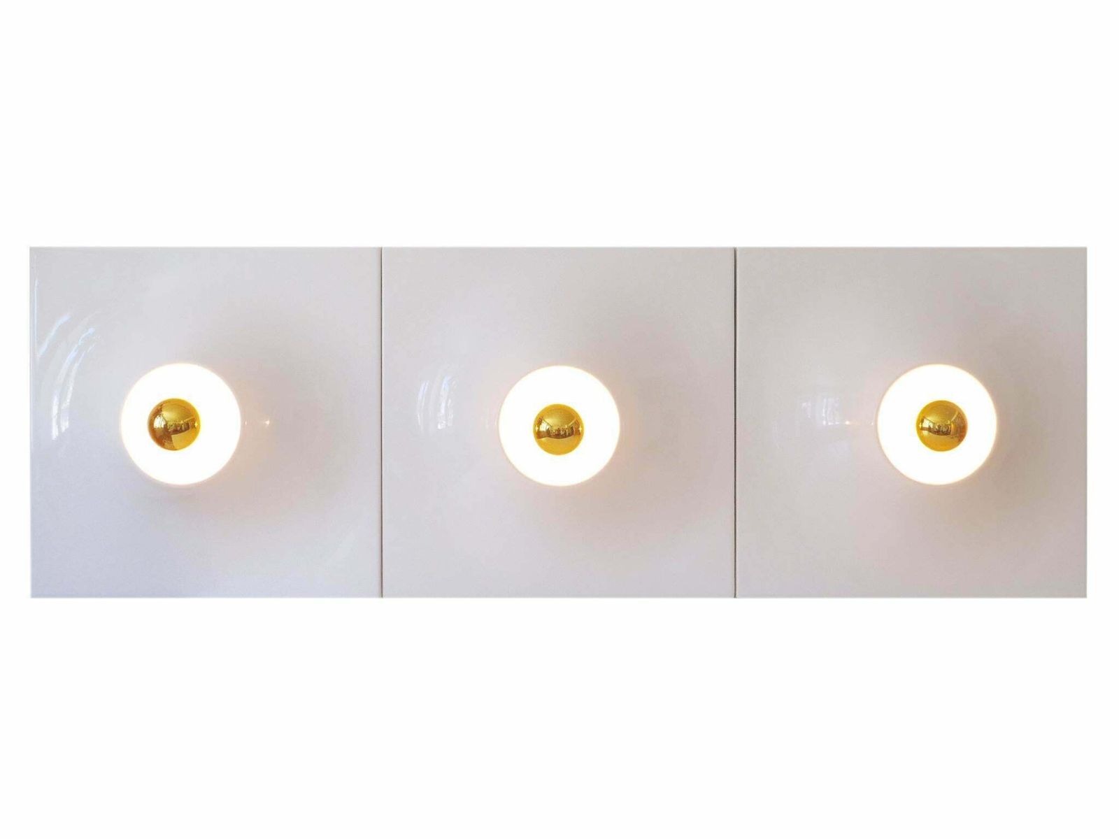Set Of Three Large Mid Century Modern Fibreglass Sconces Or Wall Lamps 1970s photo furniture