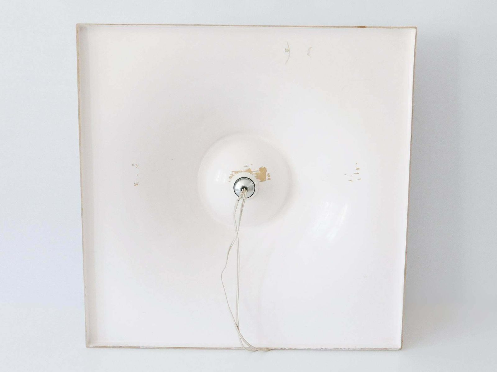 photo vintage Set Of Three Large Mid Century Modern Fibreglass Sconces Or Wall Lamps 1970s