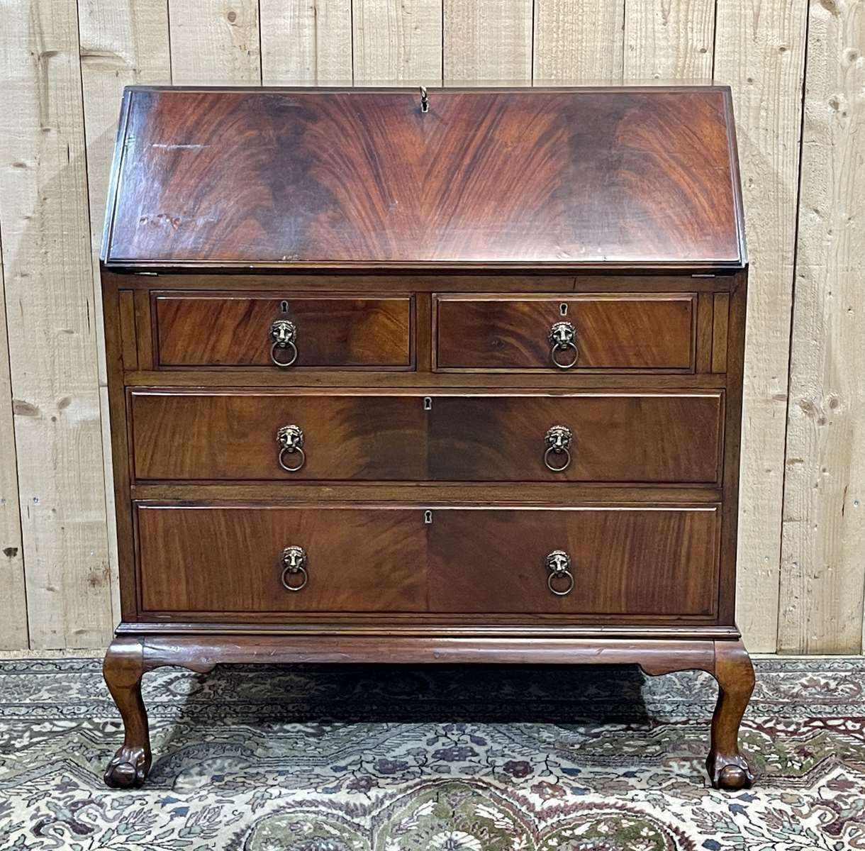 Donkey Desk In English In Mahogany From The 1930s photo vinterior