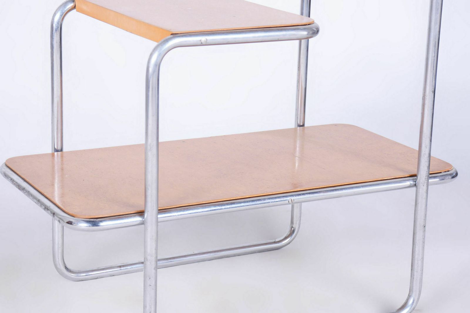 Furniture Pair Of Bauhaus étagères By Robert Slezák And Arnošt Beck, Birch Wood, 1930s photo