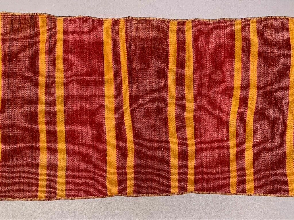 Old Turkish Narrow Kilim Runner 272x52 Cm Shabby Chic, Vintage Kelim photo Textiles