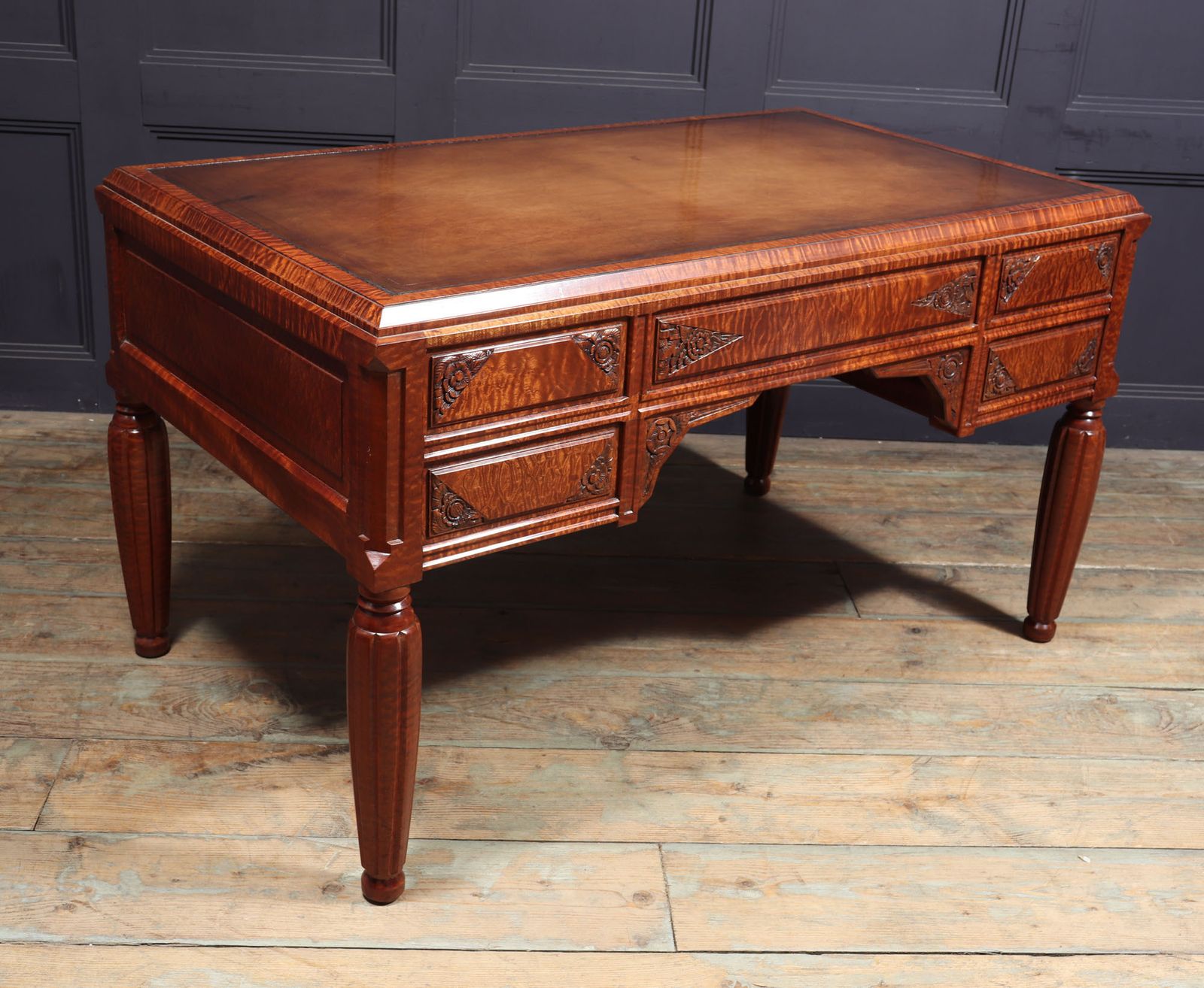 3800.0 French Art Deco Desk In Pommelle Sapelle photo