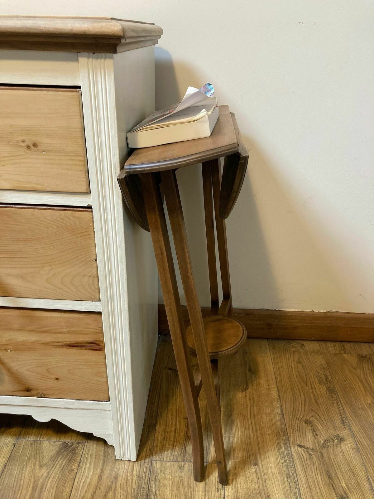 Quirky Folding Upcycled Barley Twist Side Table End Of Season Clearance Sale!!!! photo for sale