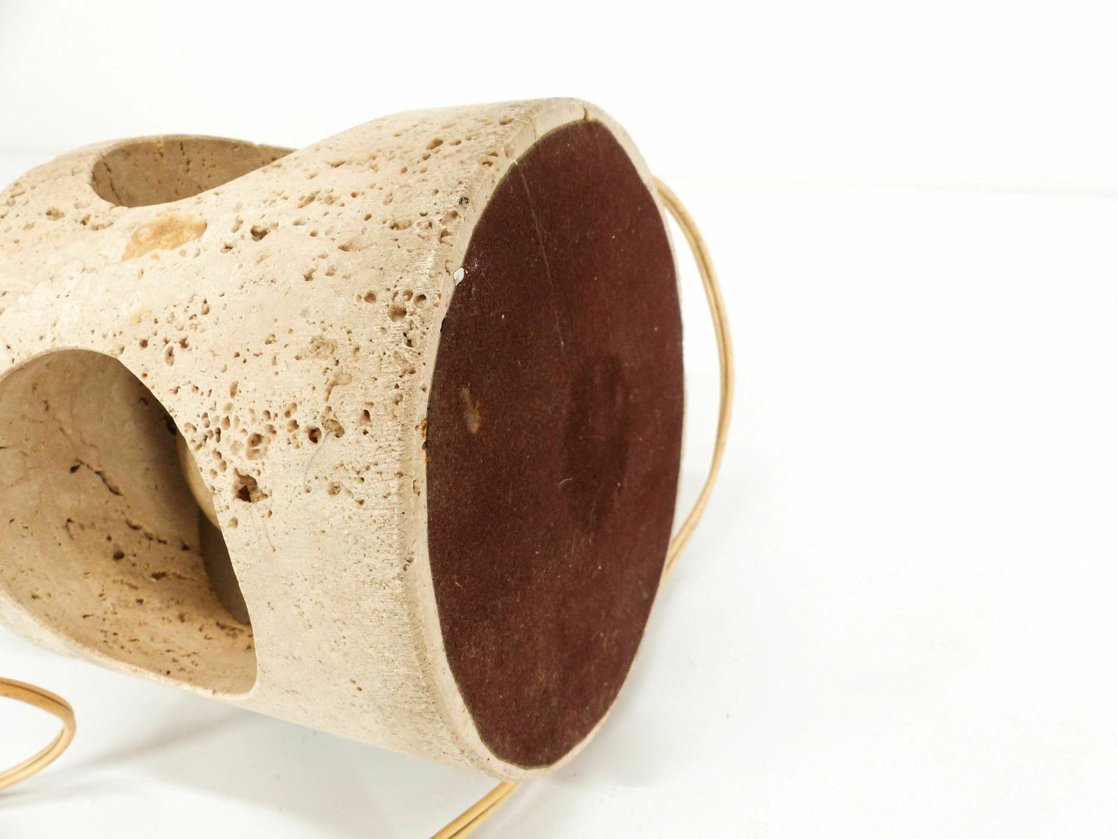 photo furniture Lamp In Travertine Attributed To Giuliano Cesari Or Fratelli Mannelli 1970