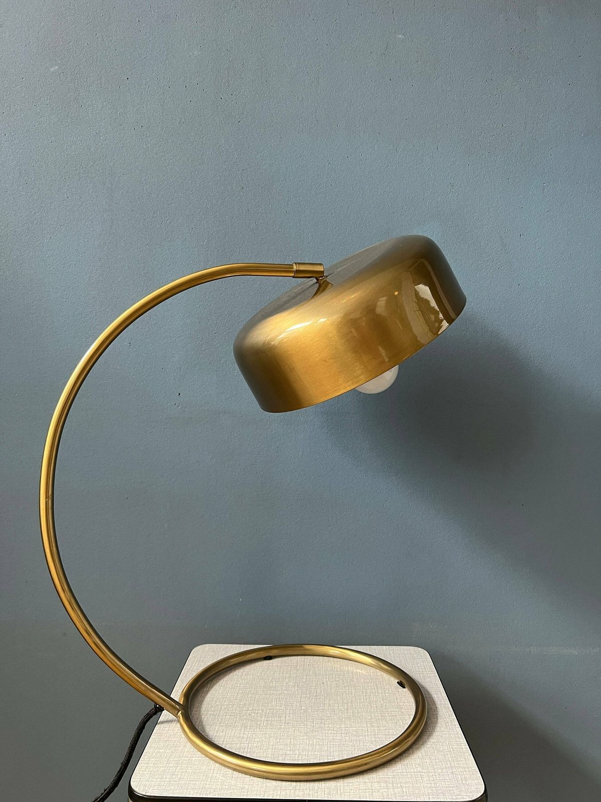 Mid Century Messing Bureaulamp, Jaren 1970 photo 161.0