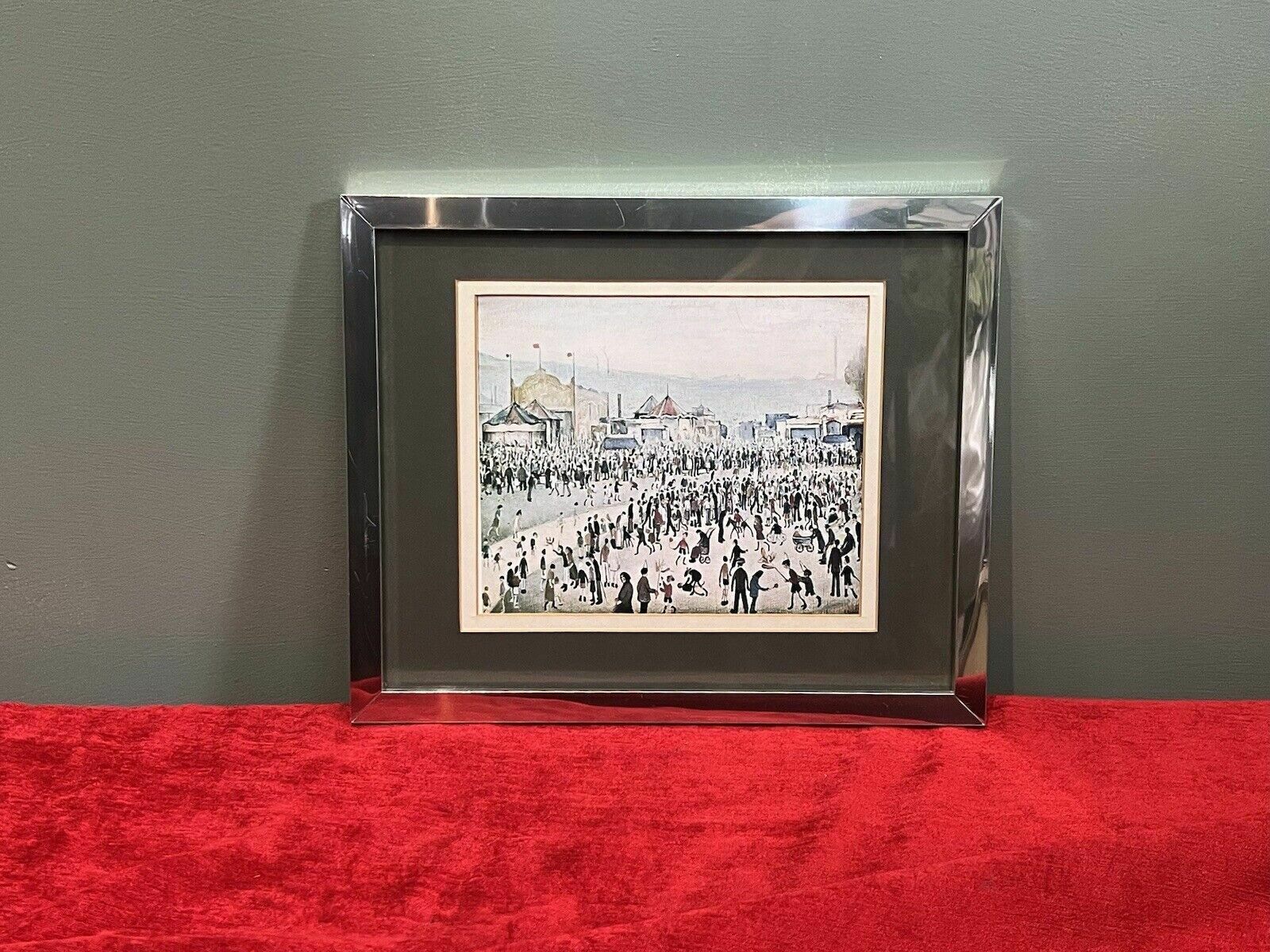Laurence Stephen Lowry 'The Fairground 1949'' Framed Lithograph Print photo for sale