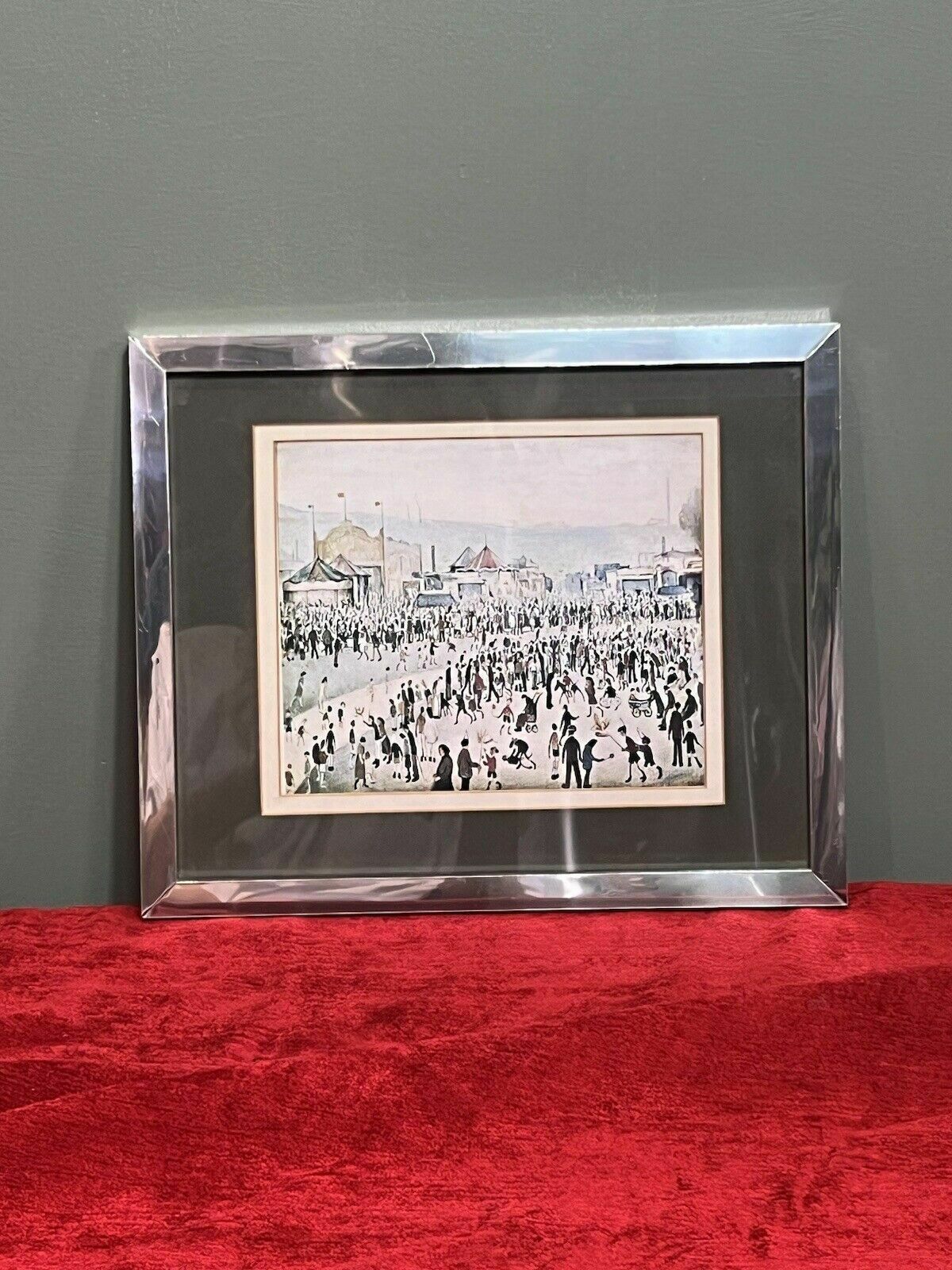 Laurence Stephen Lowry 'The Fairground 1949'' Framed Lithograph Print photo Art