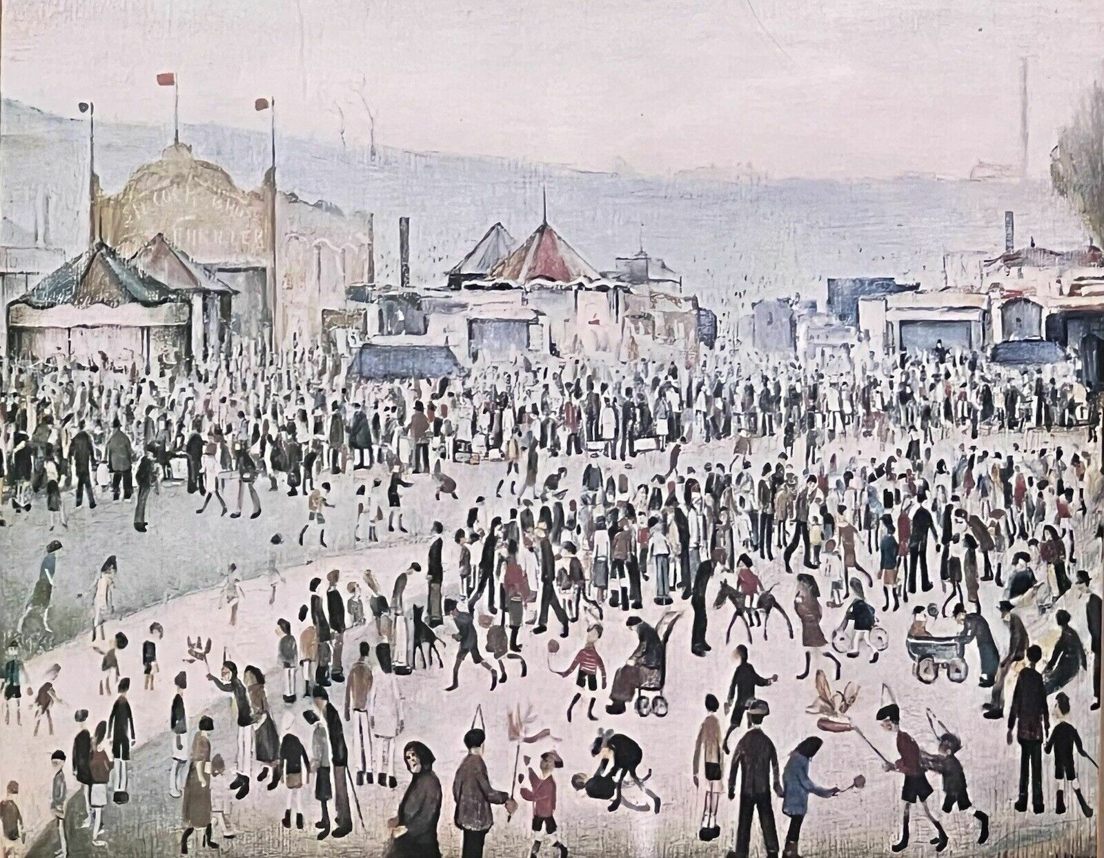 Laurence Stephen Lowry 'The Fairground 1949'' Framed Lithograph Print photo 325.0