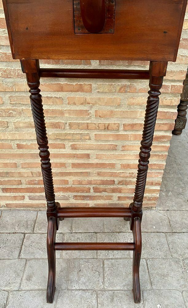 photo vintage Mid Century Gentlemen Wood Valet With Two Drawers, 1950s