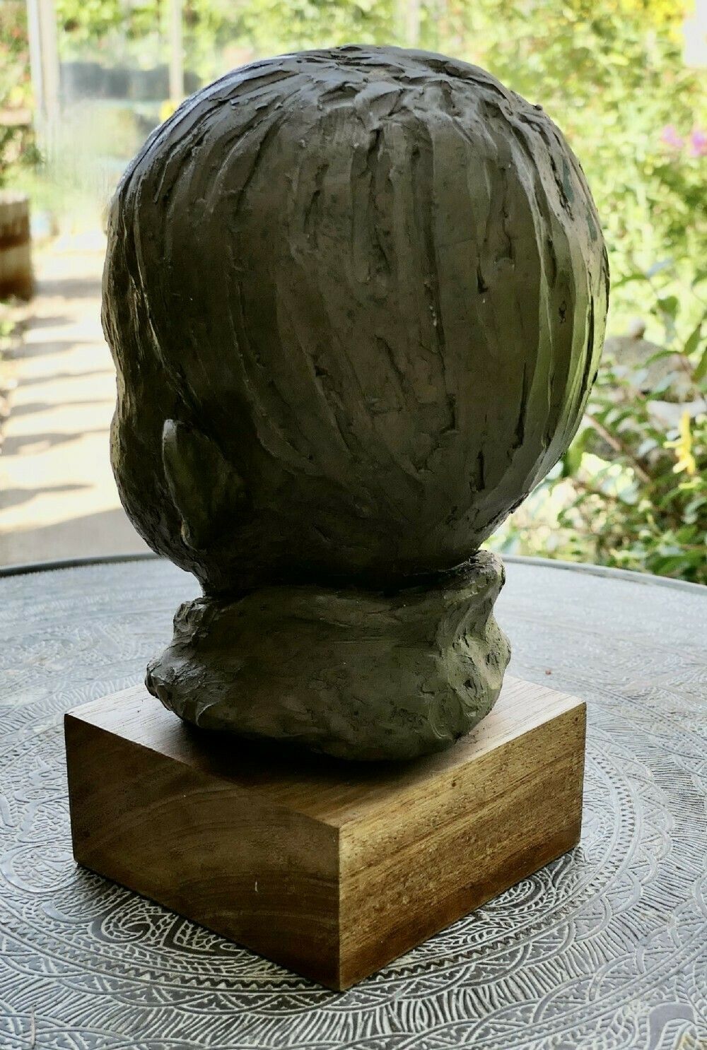 Artist’s Model Bust Of A Very Young Smiling Boy, Signed And Dated photo Art