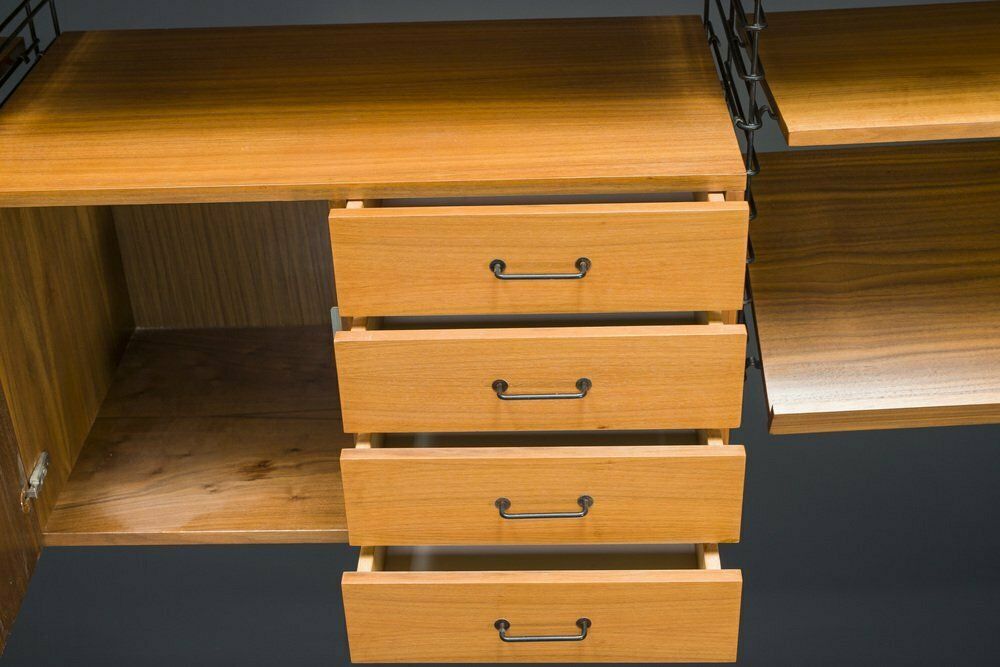 Teak Shelving System From Musterring International, 1960s, 19th Century. Set photo for sale