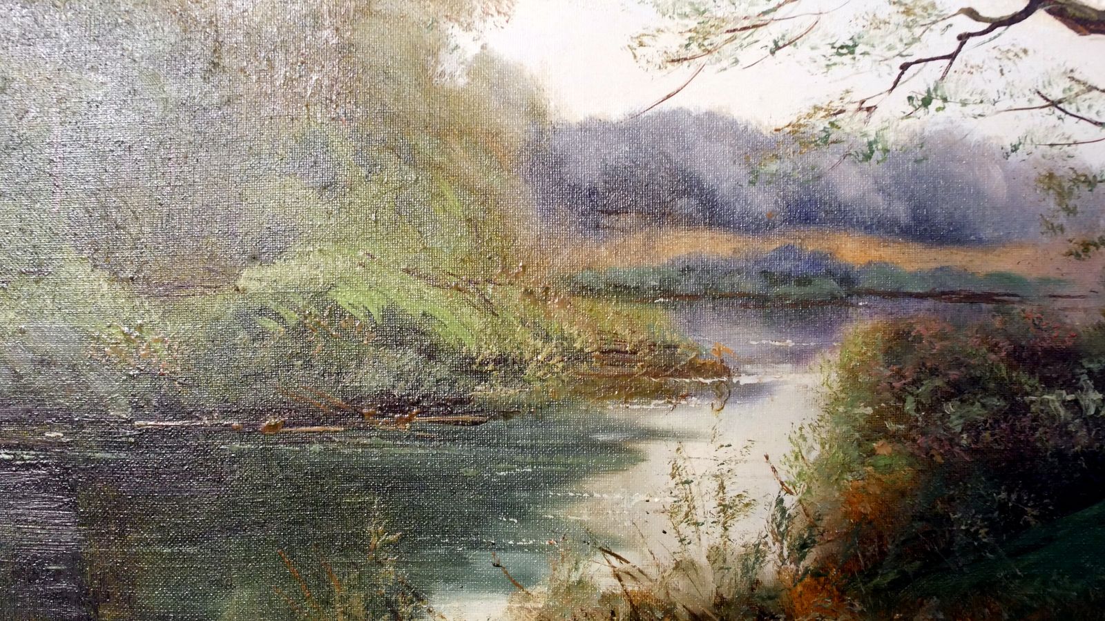 Original Vintage Oil Painting, 1980s photo vintage