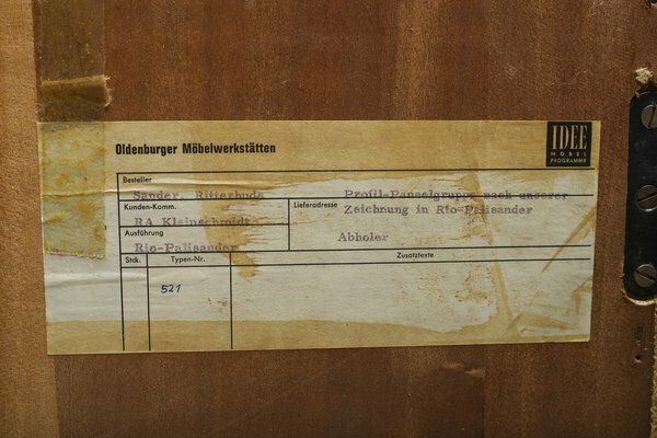 German Rosewood Modular Wall Shelves From Idee Mobel, 1960s, 25 Sets photo buy