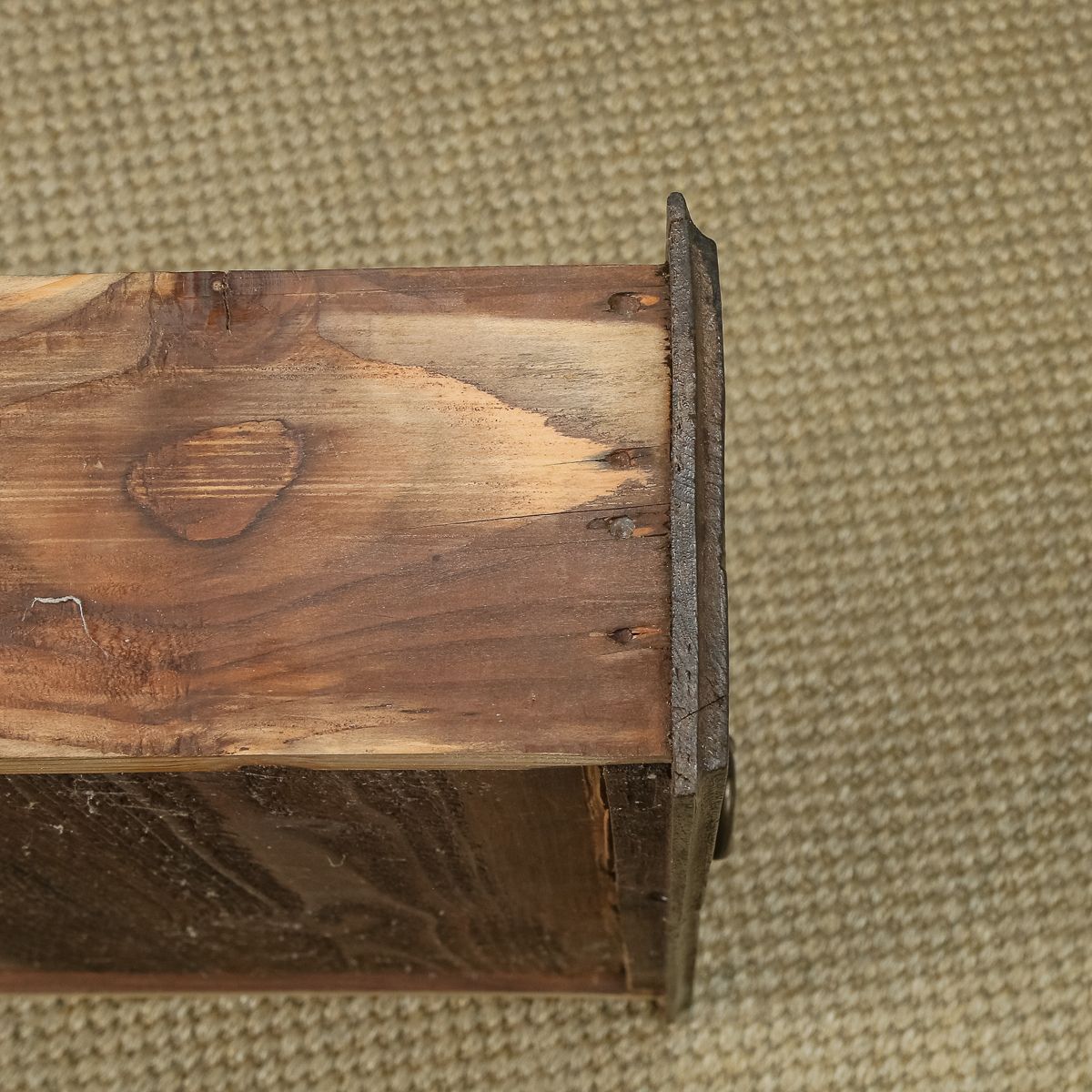 photo for sale French 19th Century Chestnut Carved Kitchen Housekeepers Food Cupboard (Circa 1830)
