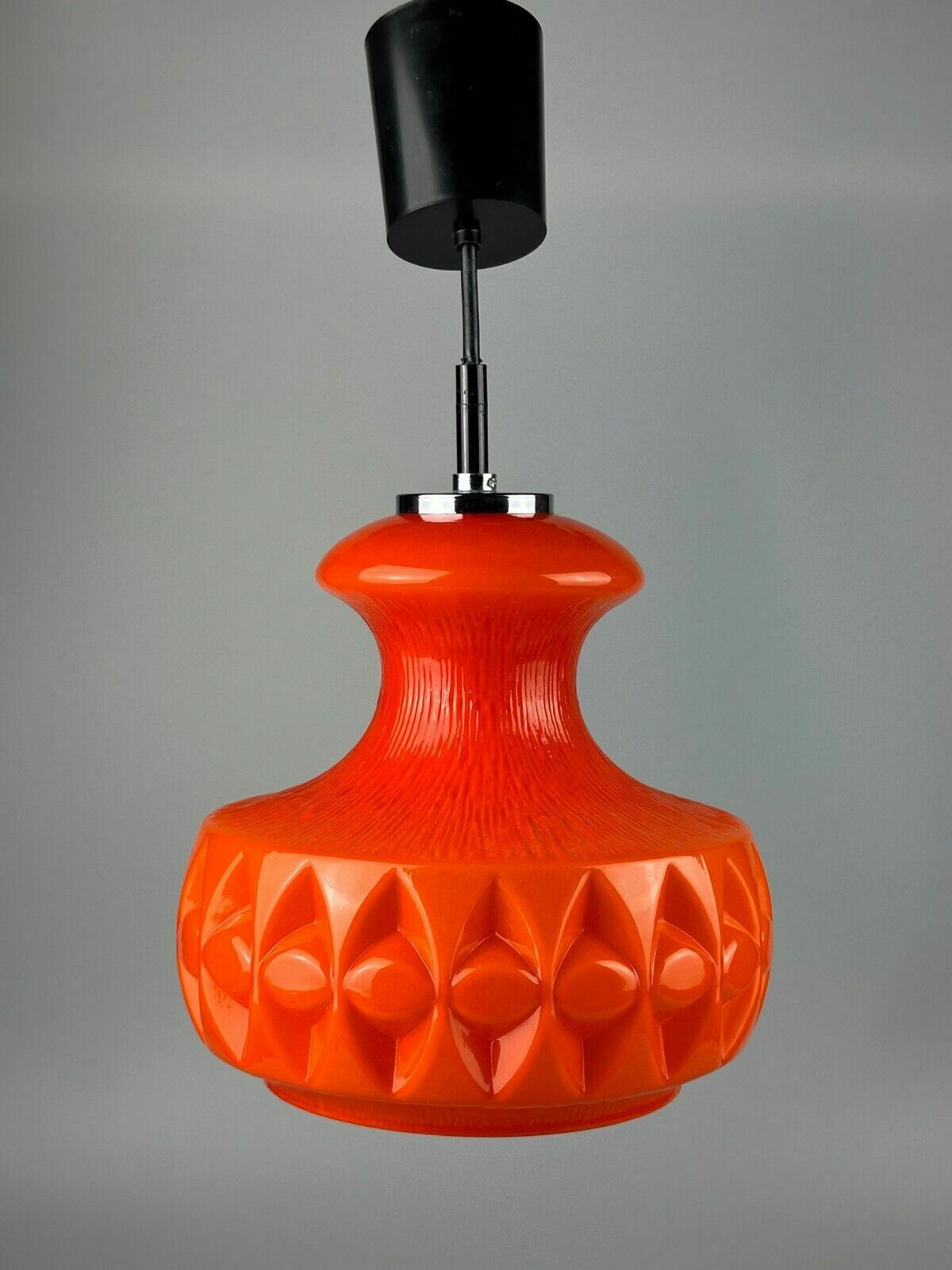 Lighting 60s 70s Peill & Putzler Hanging Lamp Ceiling Lamp Glass Space Design Lamp photo